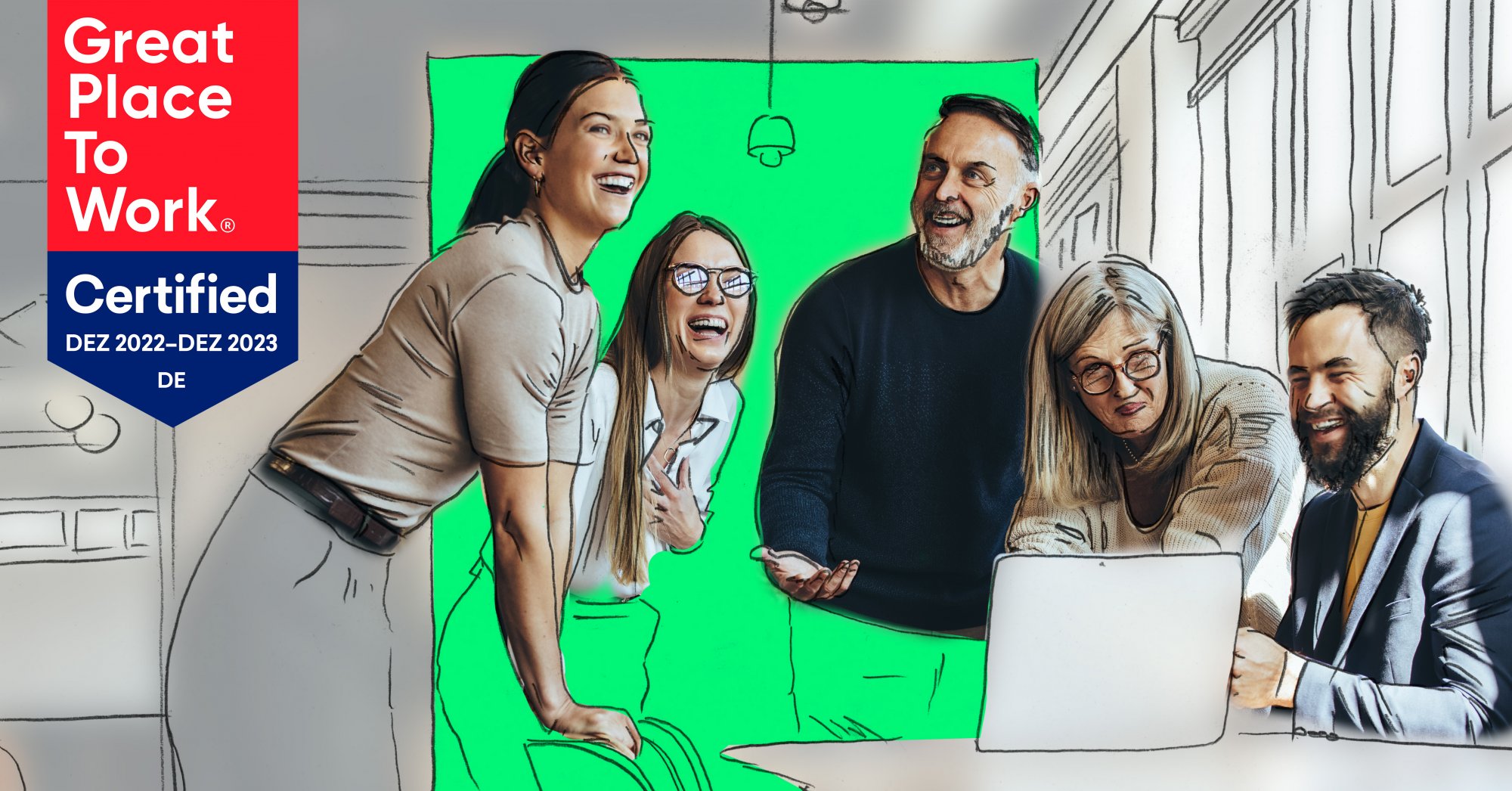 Wir sind GREAT PLACE TO WORK, Zertifizierung durch Mitarbeiterbefragung und kollegiale Unternehmenskultur Wir sind GREAT PLACE TO WORK, Zertifizierung durch Mitarbeiterbefragung und kollegiale Unternehmenskultur